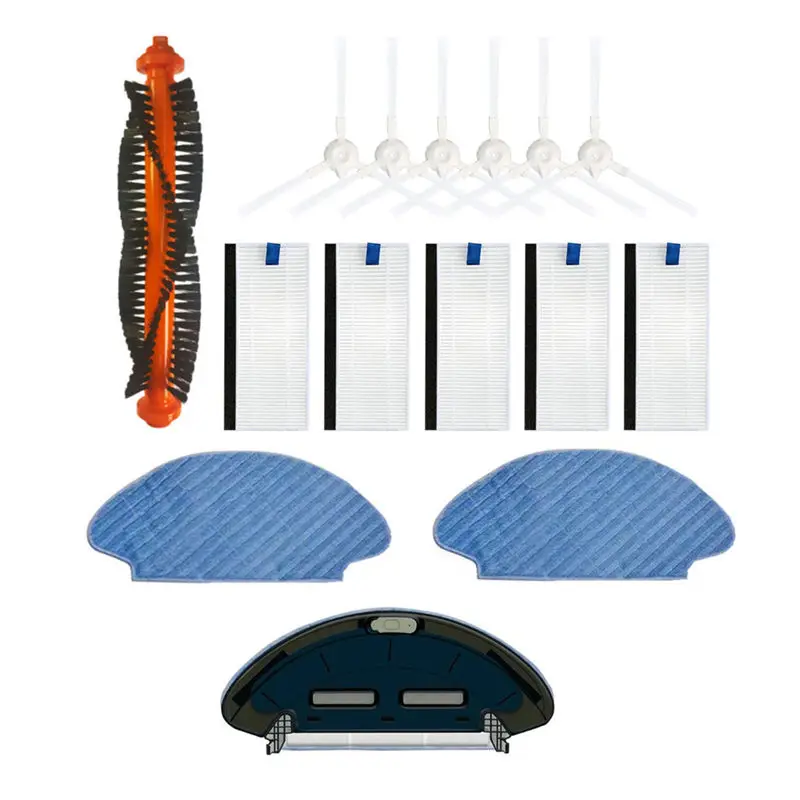 Szczotka rolkowa boczna szczotka do filtra HEPA ścierka do mopa do Fakir RS 720 części do robota odkurzającego akcesoria