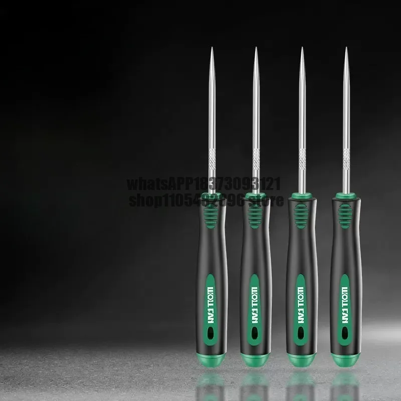 All-steel taper tip 1mm manual sharp-type seam cleaning cone, floor gap cleaning, plastic handle grout beautification