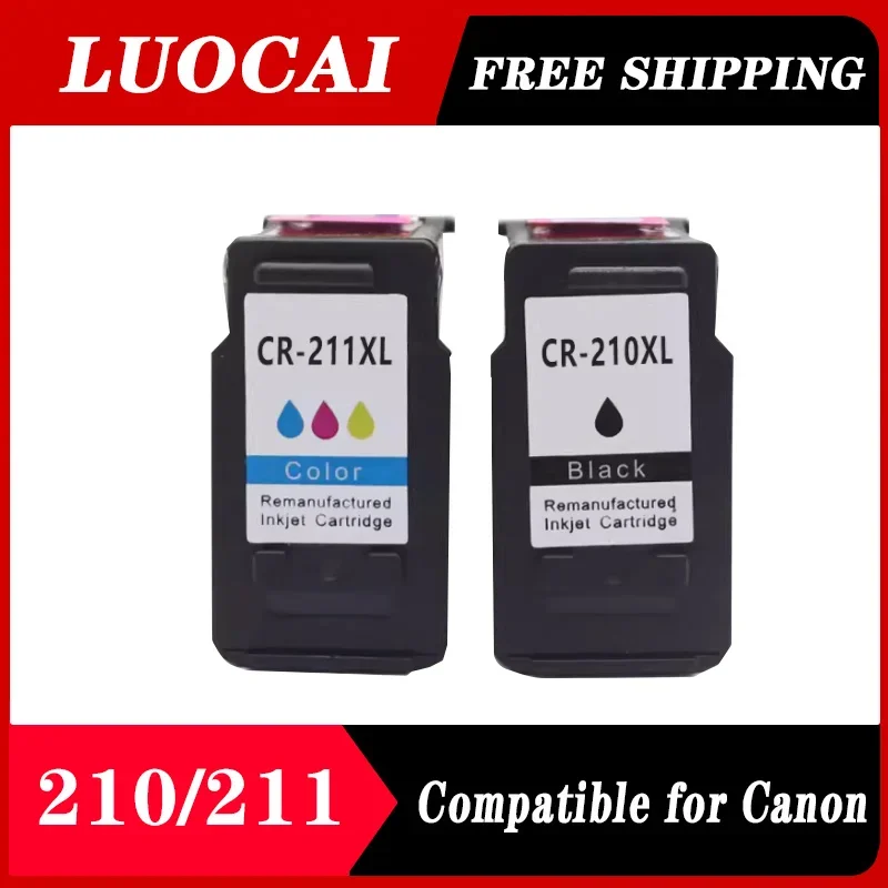 1SET Replacement ink cartridge for CANON PG 210 CL 211 XL for Pixma IP2700 IP2702 Printer pg210 cl211