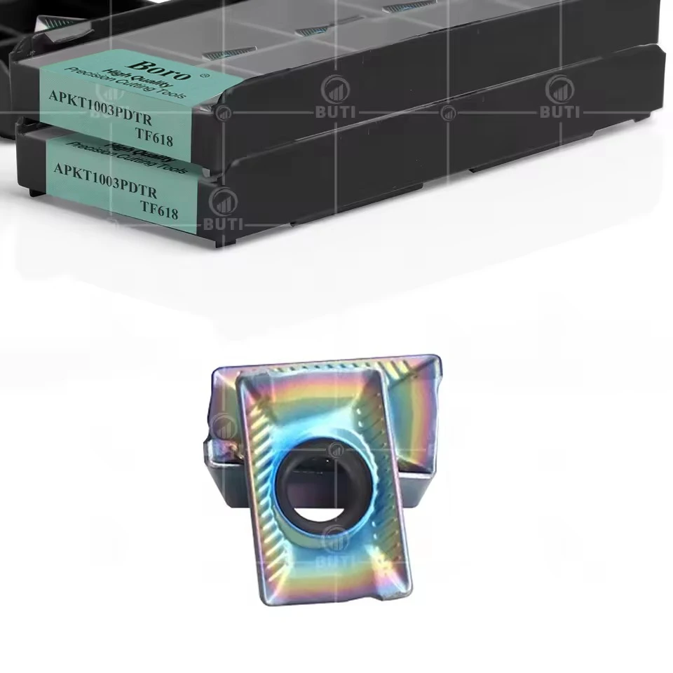DESKAR 100% Originele APKT1003PDTR TF618 Numerieke Controle Draaibank Gehard Staal Freesblad Metalen Snijgereedschappen Carbide Wisselplaten