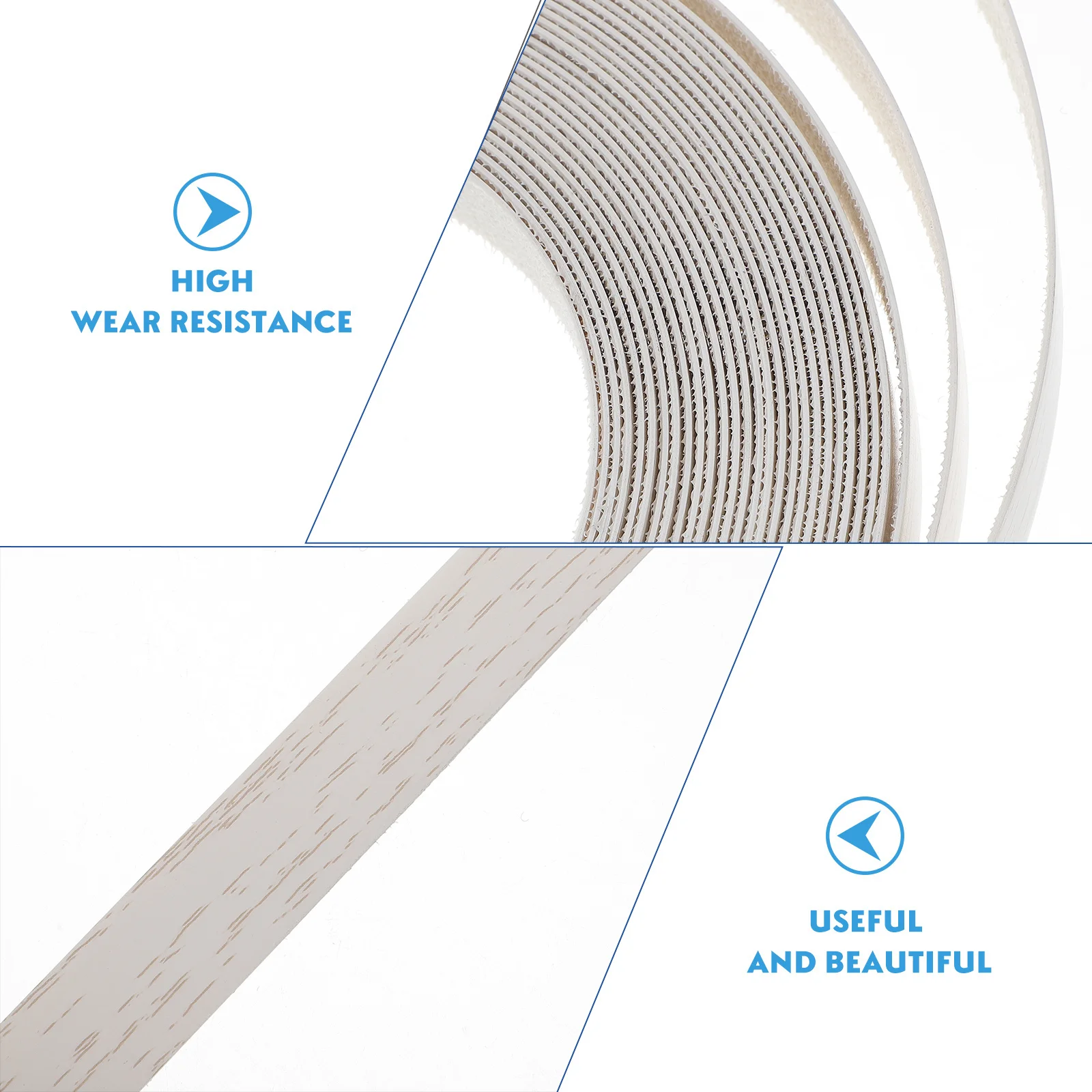 

1 Roll Veneer Edging Banding Pre-Glued Wood Edge Tape For Cabinet Countertop Furniture Plywood Sealing Strip Garden Tools