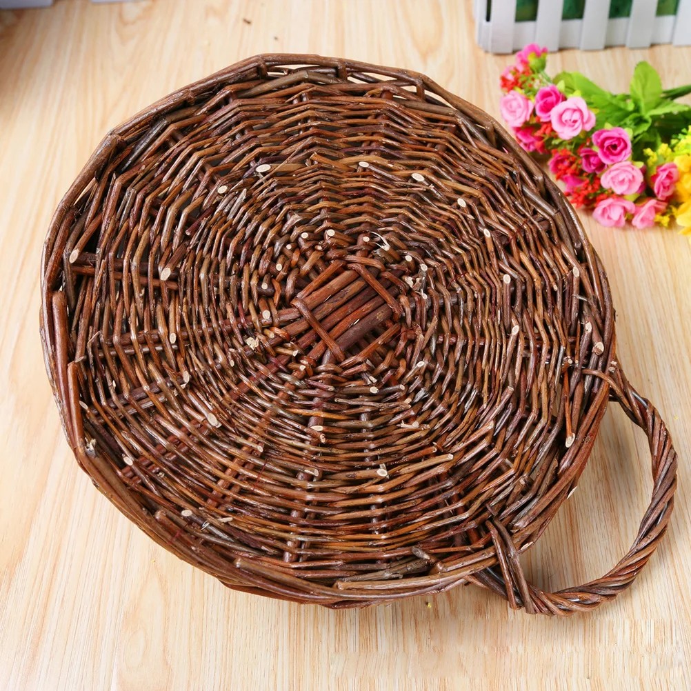 

Rattan Rattan Hanging Wall Basket Flower Pot Foldable Planter Hanging Flowerpot Wicker Basket Decoration
