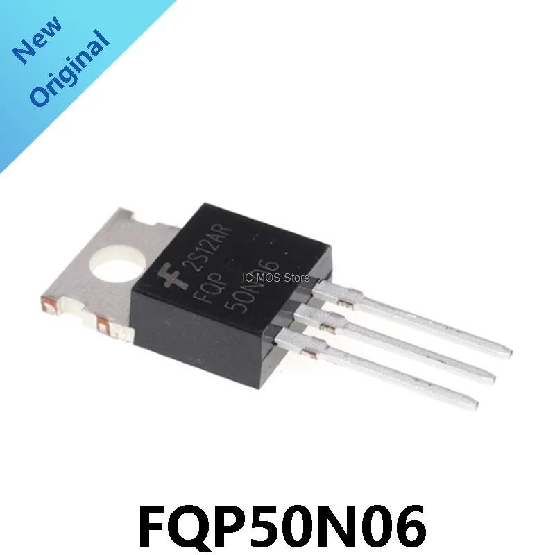 

50PCS/Lot Original New Imported FQP50N06 50N06 TO-220 MOSFET 60V 50A N-channel Transistor