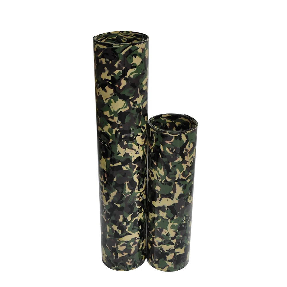 

2Pcs Drum Wrap Musical Instrument Deco Sheet 10x60'' and 16x60'' Camouflage