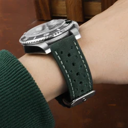 Handmade Quick Release Watchband 18mm 20mm 22mm 24mm Wristband Retro Cowhide Leather Strap Tan Black Green Watch Straps