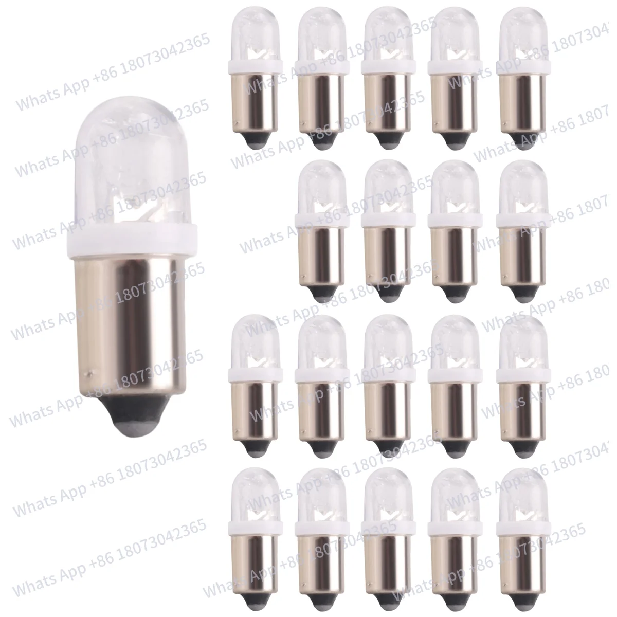 

10 шт. BA9S 1895 H6W 53 57 Байонетные светодиодные лампы для автомобильной карты Лампа 12 В Белый