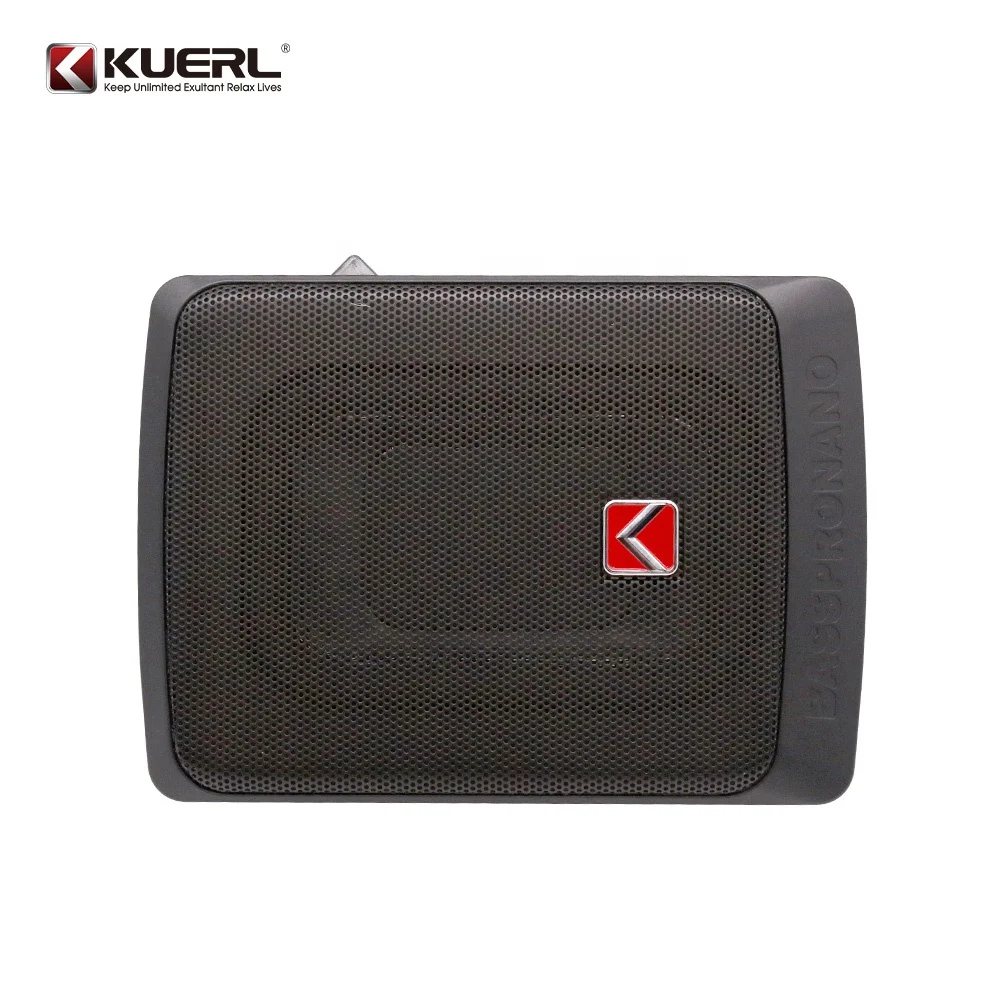 Kuer New Design 6*8" Car Audio Power Bass Auto Subwoofer Underseat Car Subwoofer With cable bag