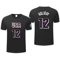 American Dream Team Quick-Drying T-Shirt James No. 6 Durant Curry Men's Basketball Same Sports Short Sleeve Plus Size Top