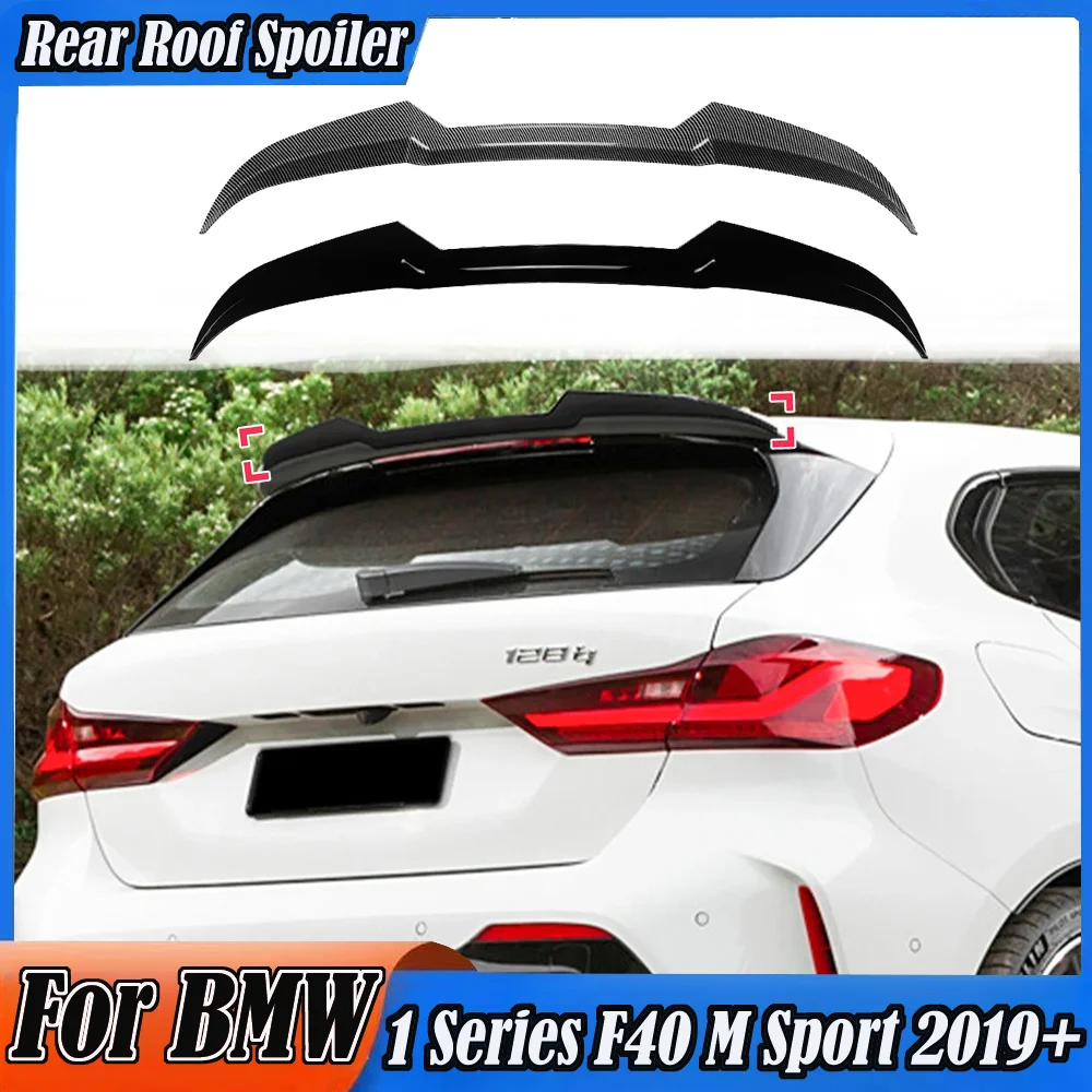 Car Rear Roof Tail Wing Spoiler For BMW 1 Series F40 M Sport 2019+ Blade Style Splitter Fixed Wind Wing Body Decorate Kits