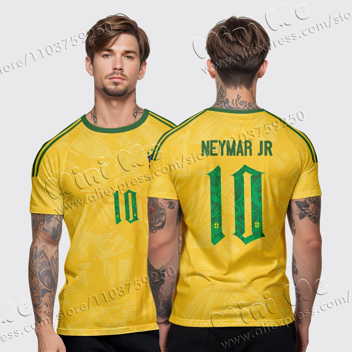 

3D Printed adult children's clothing Football sport Uniforms boy girl Neymar Fans Jersey Training wear games kits Leisure shirt