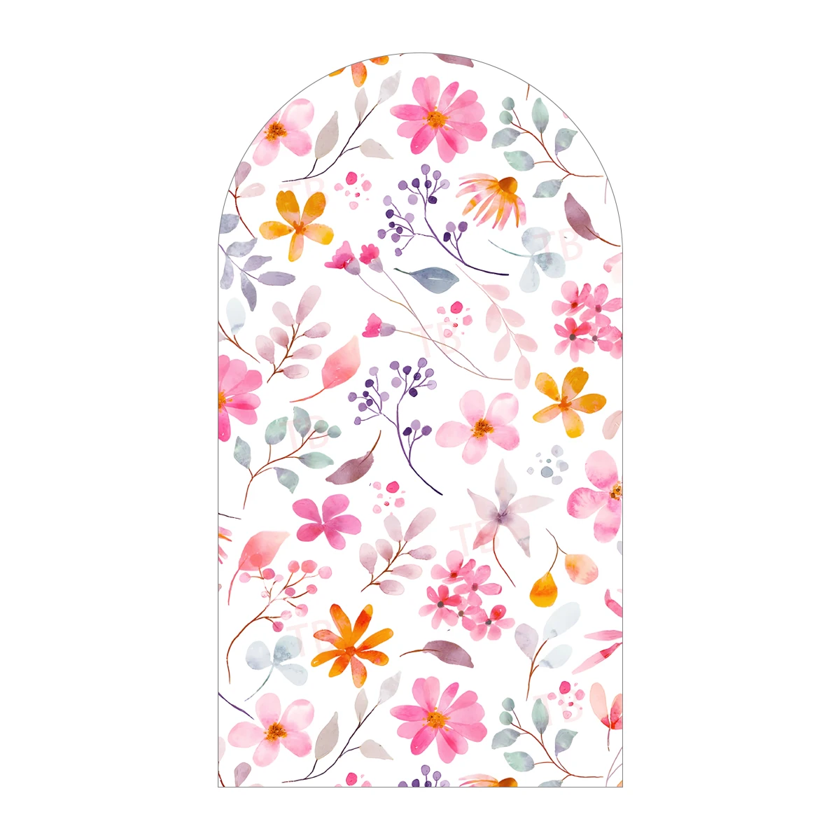 زهرة قوس خلفية غطاء نص مخصص حفل زفاف عيد ميلاد BabyShower الملونة حائط الخلفية الديكور الدعائم نسيج مرن #3