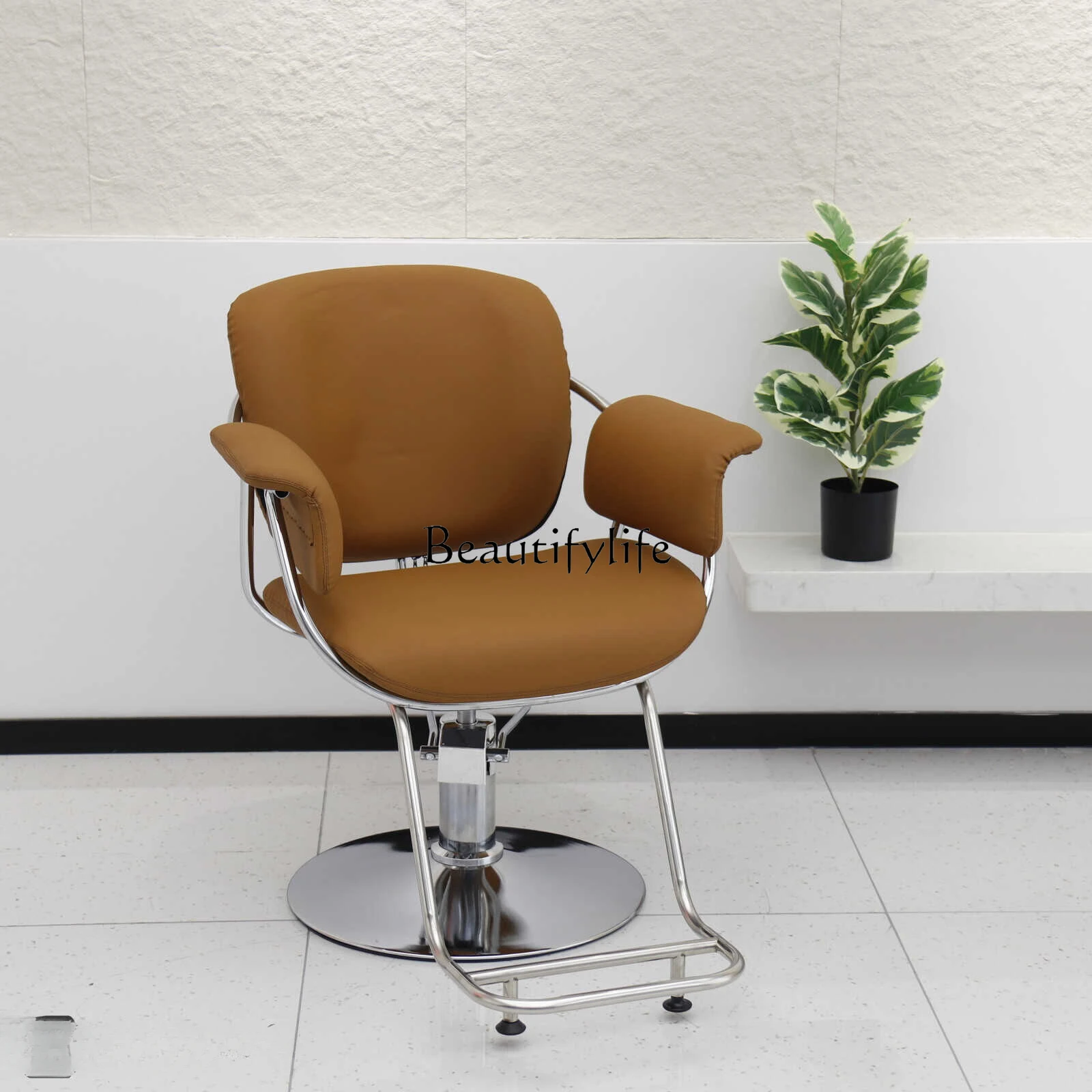 

Hairdressing Simple Modern Barber Shop Chair for Hair Salon Lifting Hot Dyeing Hair Cutting Chair