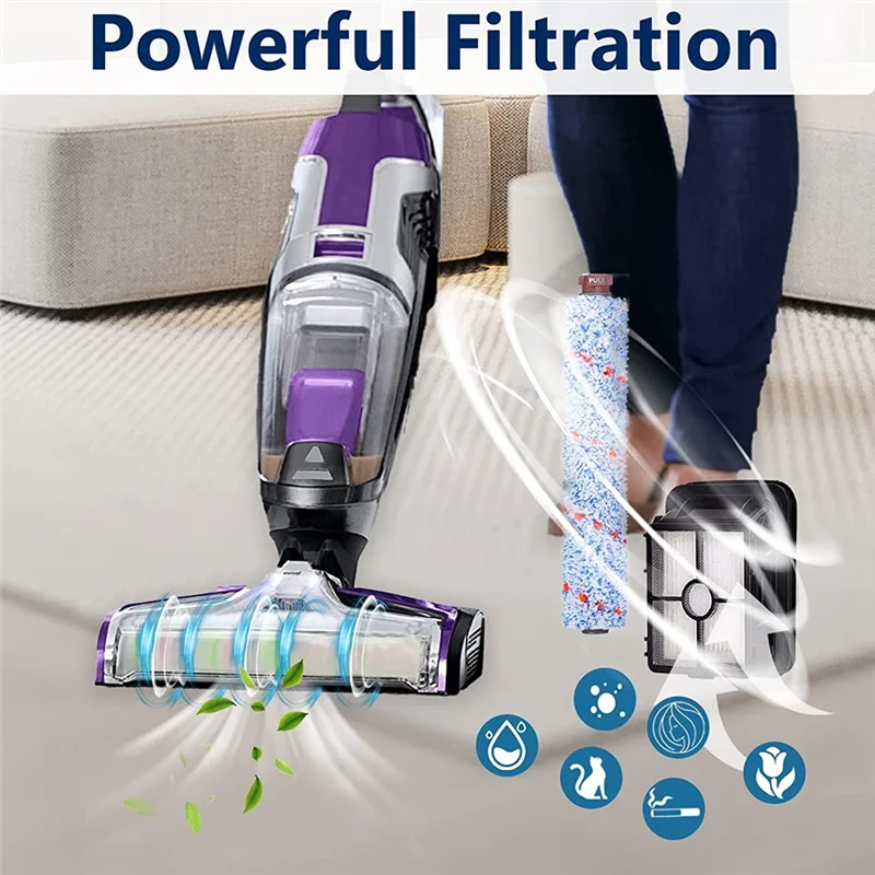 

AEA4-Replacement For Bissell Crosswave Pet Pro 1785 2306 Series Vacuum,Cleaner Multi-Surface Brush Roll Vacuum Filter