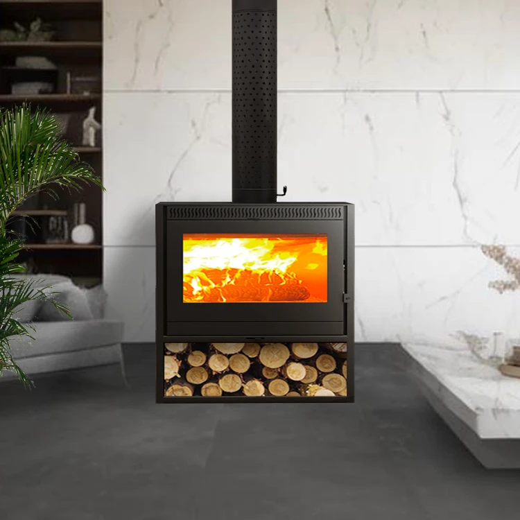 Hot Carbon Steel Fireplace Stove Wood Burning Water Steam Indoor Fireplace