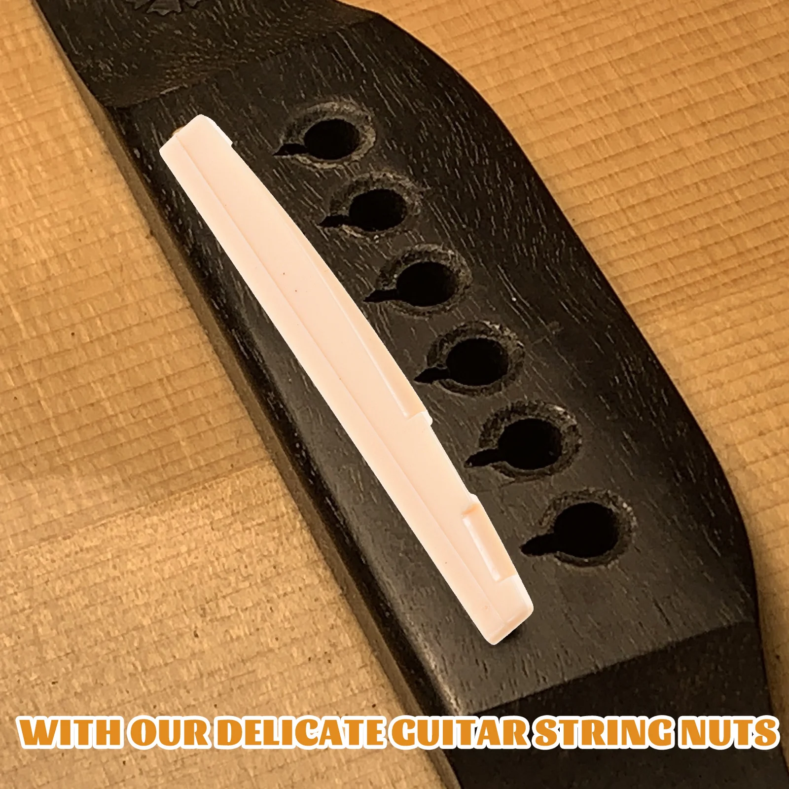 

100 Pcs Guitar Nut Saddle Replacement for Nuts Acoustic Accessories Kit Supplies