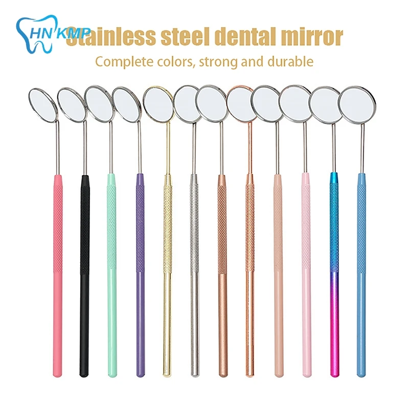 Stainless Steel Oral Mouth Mirror Dental Oral Equipment Daily Care Oral Cavity Mirror Household Dentist Cavity Mirror Endoscope