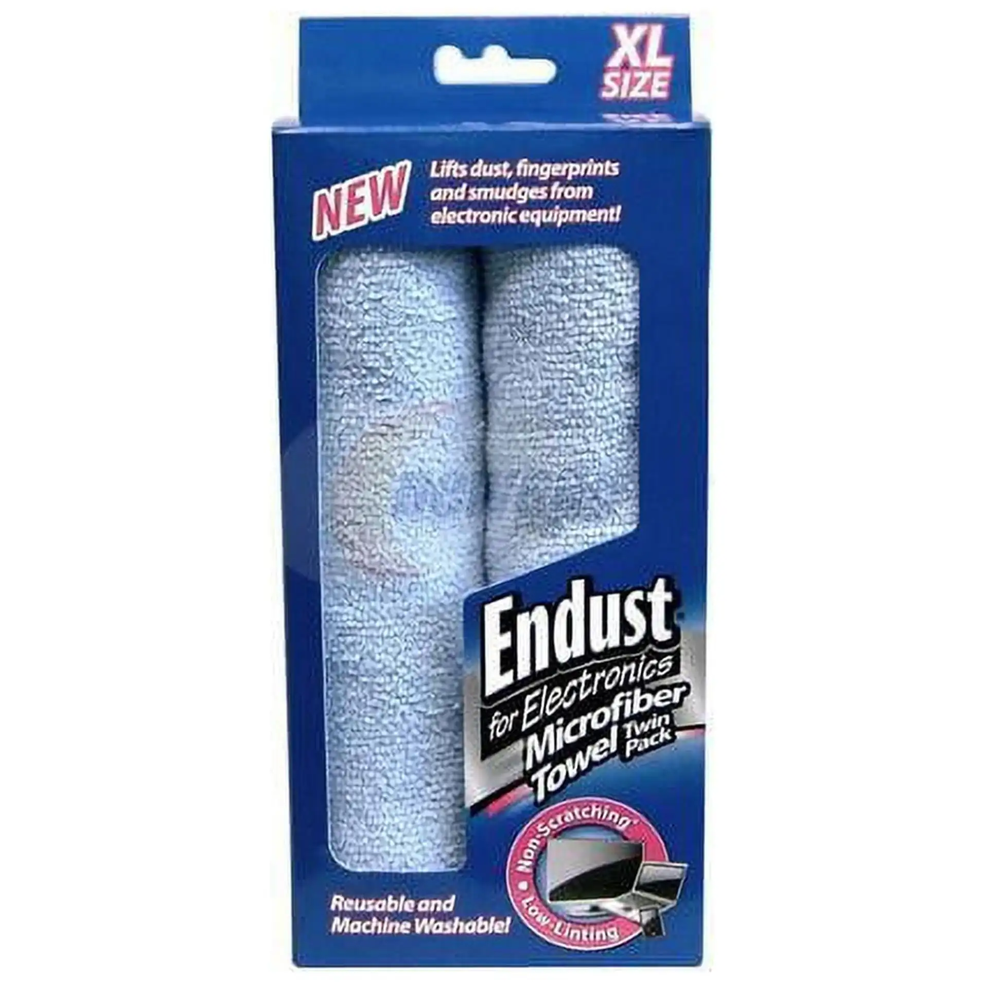 Endust para toallas de microfibra Electronics XL, paquete de 2, paquete de 2