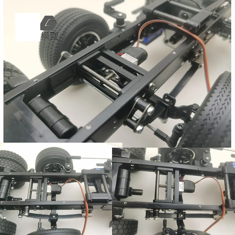 Steering Axle Lifting Retrofit Accessories Front-wheel Steering for 1/14 Tamiya RC Truck Trailer Tipper Scania DIY Upgrade Parts