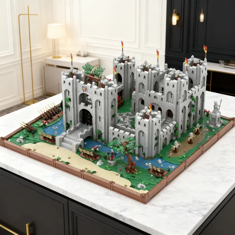 

8251pcs MOC Brickberg Castle Model Building Blocks Creative DIY Gift Display Decor Assemble Premium Adult Kids Desk Home Toy