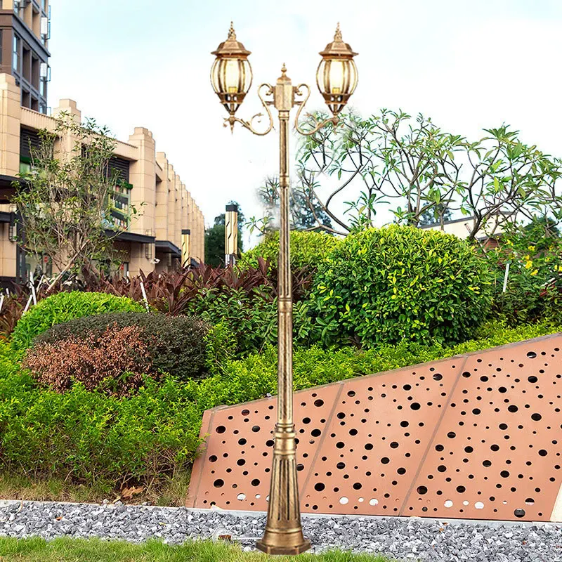 Courtyard Outdoor Waterproof Street Light European Garden Villa Landscape Park Square Lighting Home High Pole Light