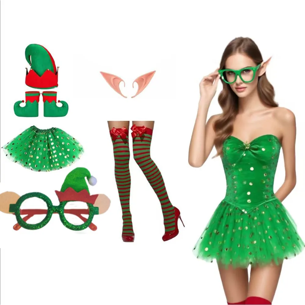 

PESENAR Christmas Festival Costume For Christmas Party Outfits