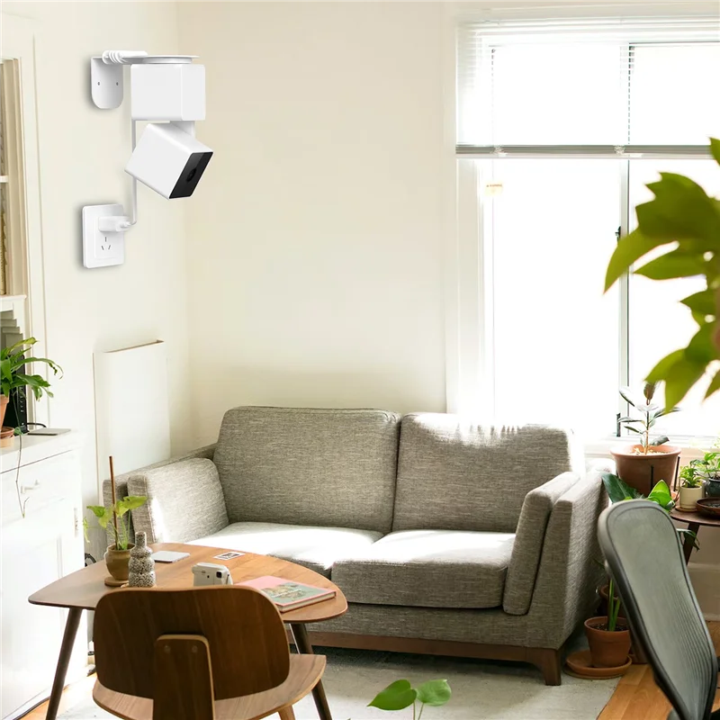 FZFZ حامل تثبيت متعدد الوظائف للكاميرا المحمولة على الحائط لكاميرا Pan Cam V2 Cam Pan V3 باللون الأبيض