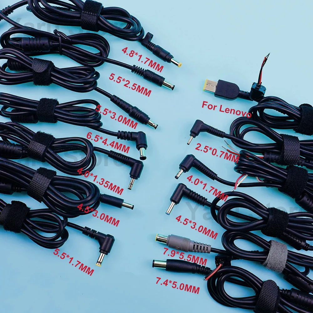 For Asus Lenovo Samsung HP Dell Acer DC Cable Laptop Power Connector Jack DC Plug Adapter Charger Cable