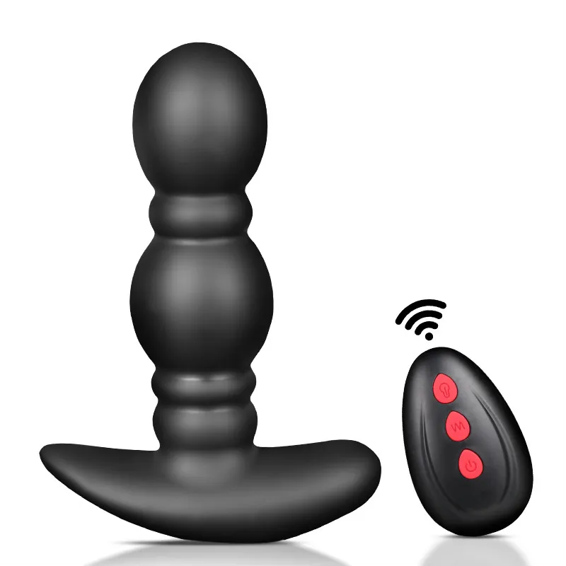 Wireless Remote Control Inflatable Butt Plug Male Prostate Massager Vibrator Huge Expansion Vagina Anal Vibrator Sex Toy For Men