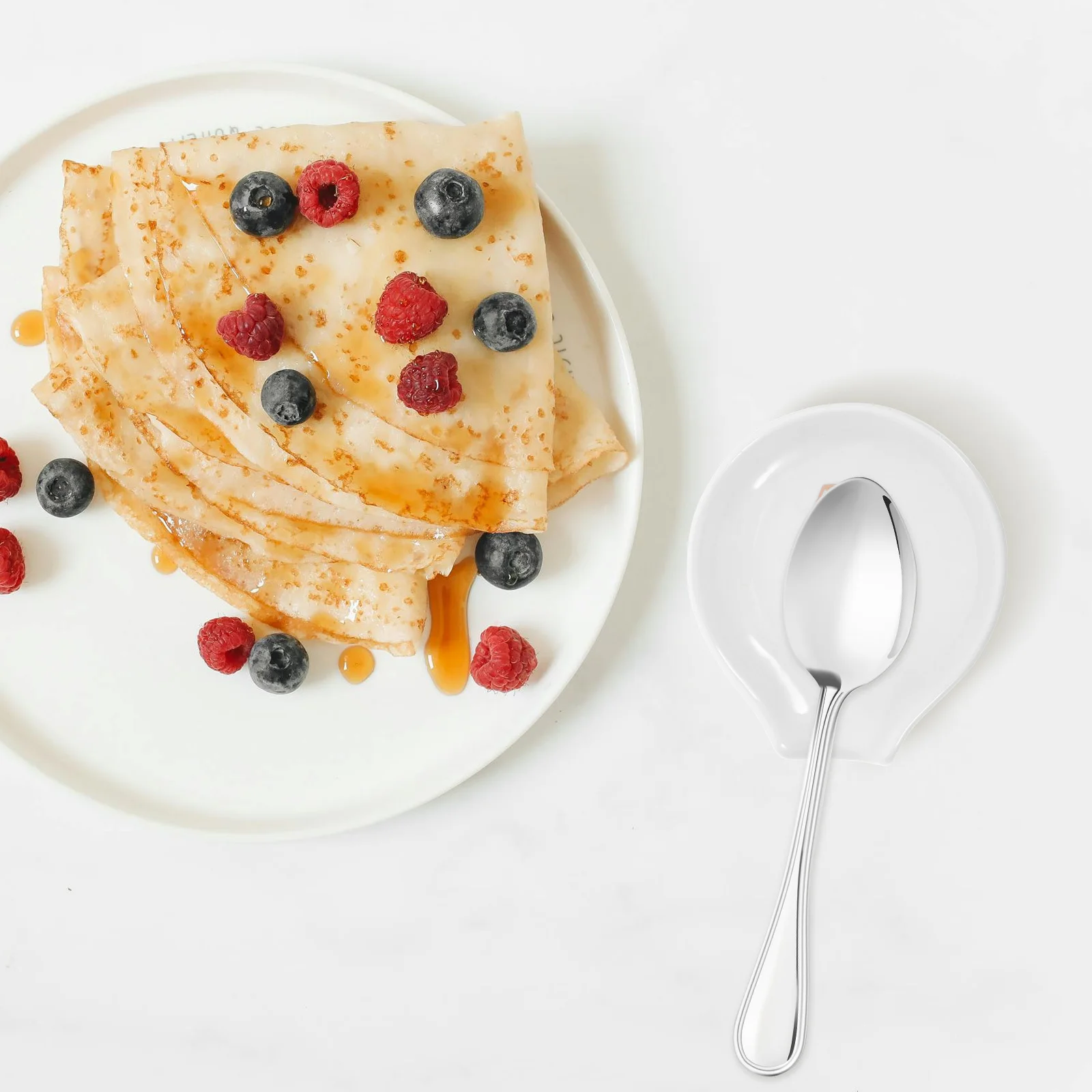 

Ceramic Spoon Rest for Stove Top Cooking Utensil Holder Ladle Spatula Organizer Spoon Holder for Stove