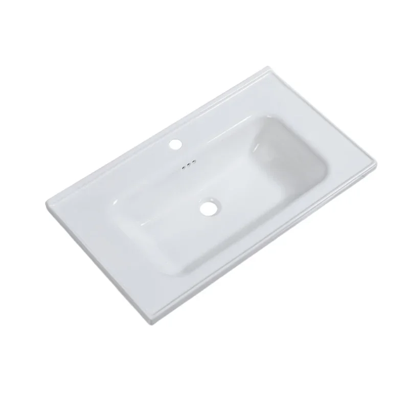 

Ceramic integrated wash basin, washbasin, household bathroom
