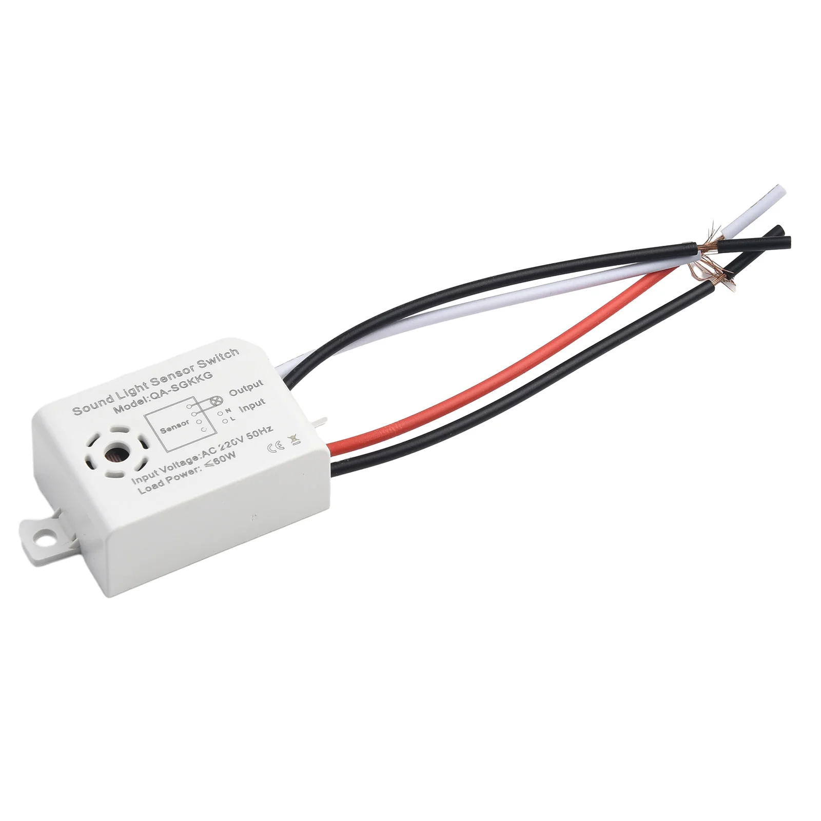 Professional Lighting Control with 220V Indoor Sound Voice Sensor Switch V0 Flame Retardant Shell and Sensitivity Setting