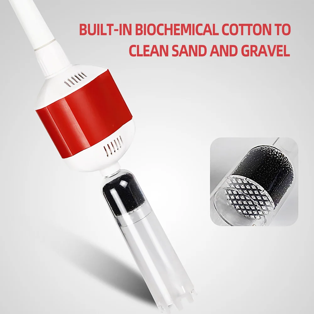 Trocador De Água Elétrico Multifuncional, Trocador De Água Do Tanque De Peixes, Bomba De Sucção De Alimentação De Peixes De Aquário