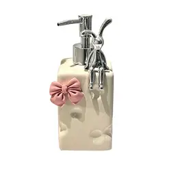 Ceramic Soap Dispenser Housewarming Gift Portable Creative 400ml Refillable for Restaurant Farmhouse Washroom Hotel Toilet