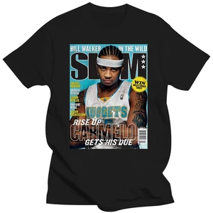 Carmelo Anthony Slam Cover T-Shirt der Männer Frauen Harajuku lustiges T-Shirt 10 Hauptverkaufskarmel - №3