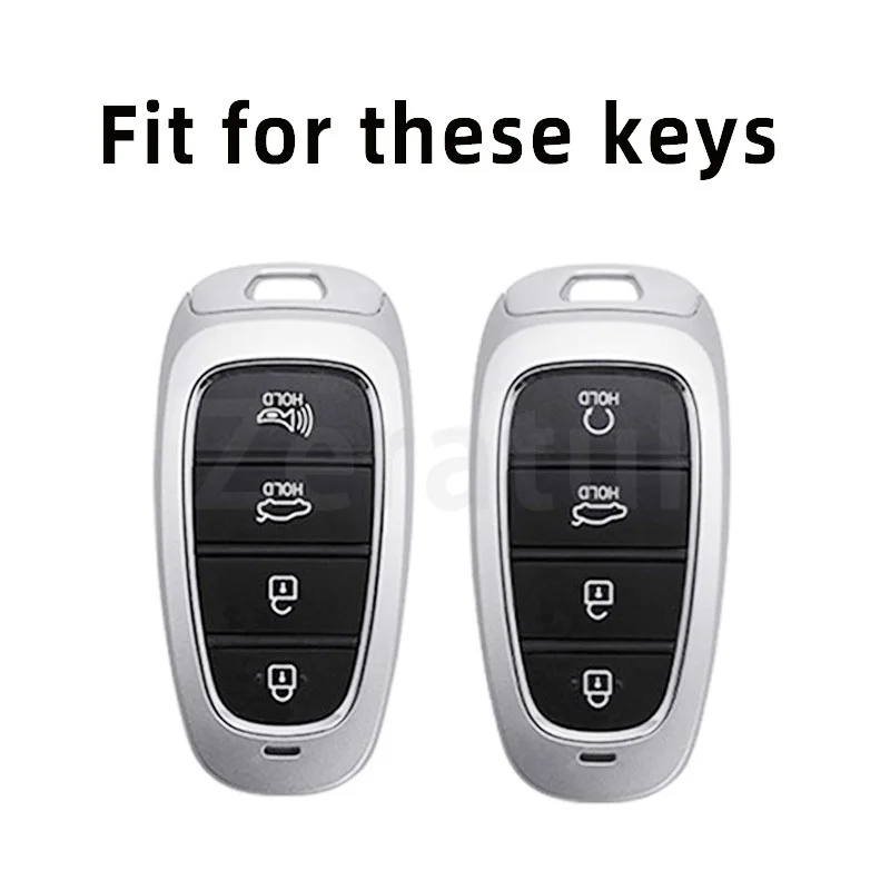 4 Button TPU Car Remote Key Cover Case Shell Fob For Hyundai Solaris Sonata Hybrid NEXO Tucson NX4 SantaFe Dn8 Atos Prime Holder