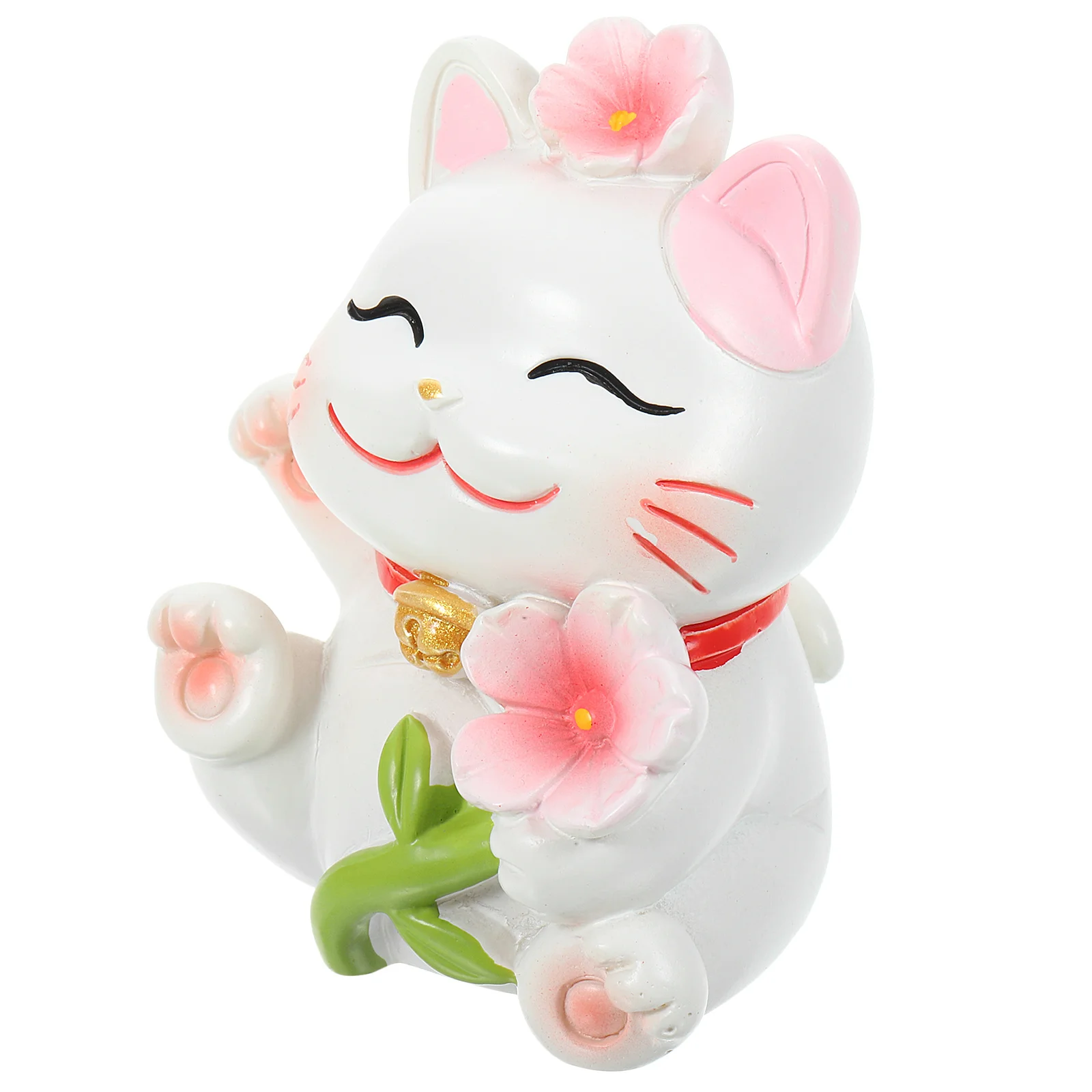 

Cat Ornament Cute Lucky Cats Decoration for Home Office Car Desktop Resin Craft Auspicious Figure Japanese Style Mini
