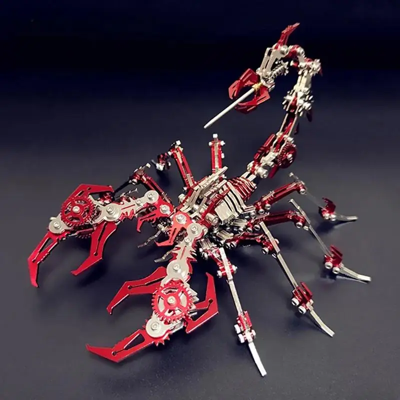 

Mechanical Insect Animal Puzzle Scorpion 3D Assembly Kit DIY Children's Gift Unzipped Metal Adult Toy Metal Puzzle Free Shipping