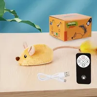 Pet Electric Toy Simulation Cat and Mouse Toy USB Charging Self-Hi Bored Cat Chasing Pet Toy Indoor Pet Products