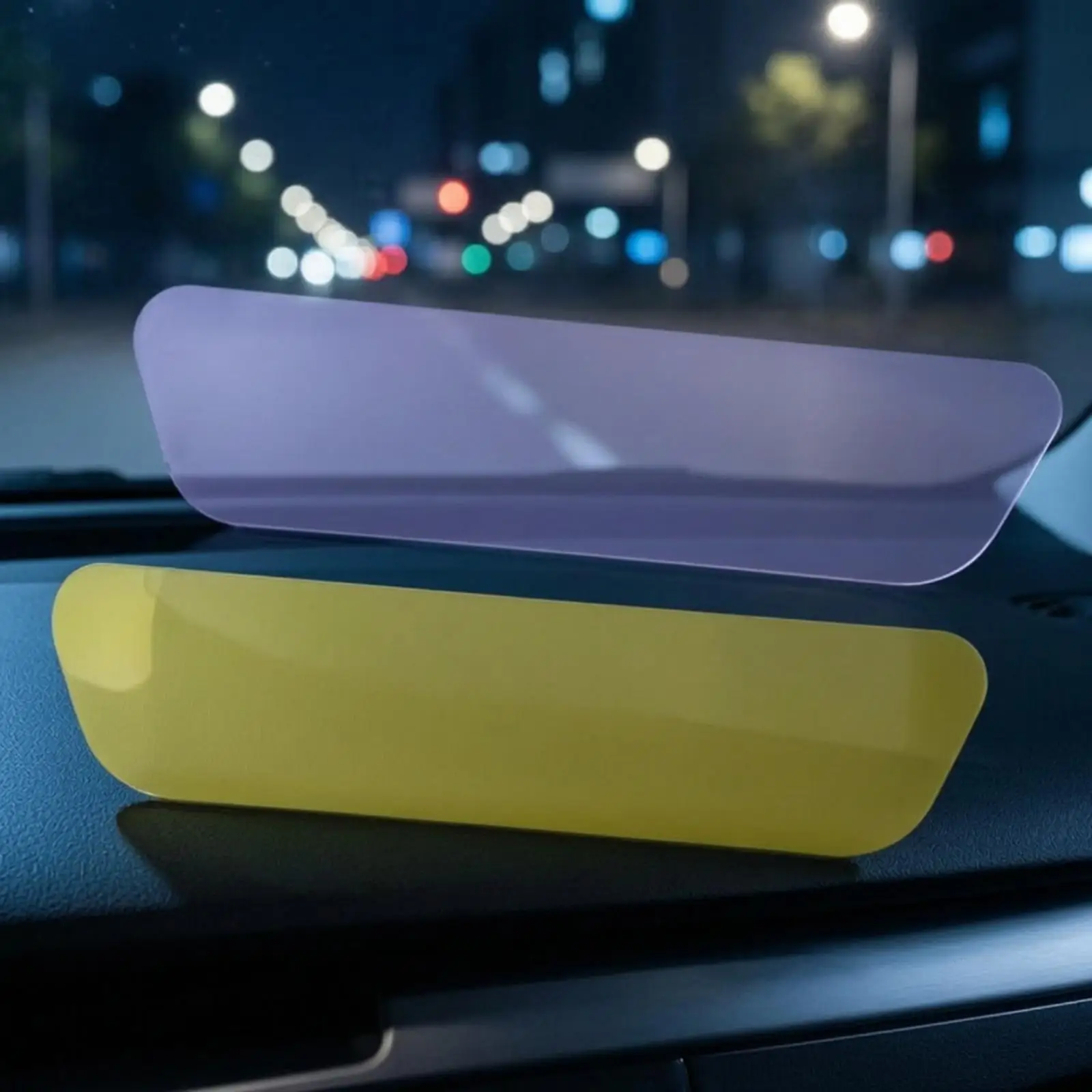 Vehicle Mirror Dimming Film Anti Glare for Rearview Mirror Car Safety Driving Essential 2 Pack