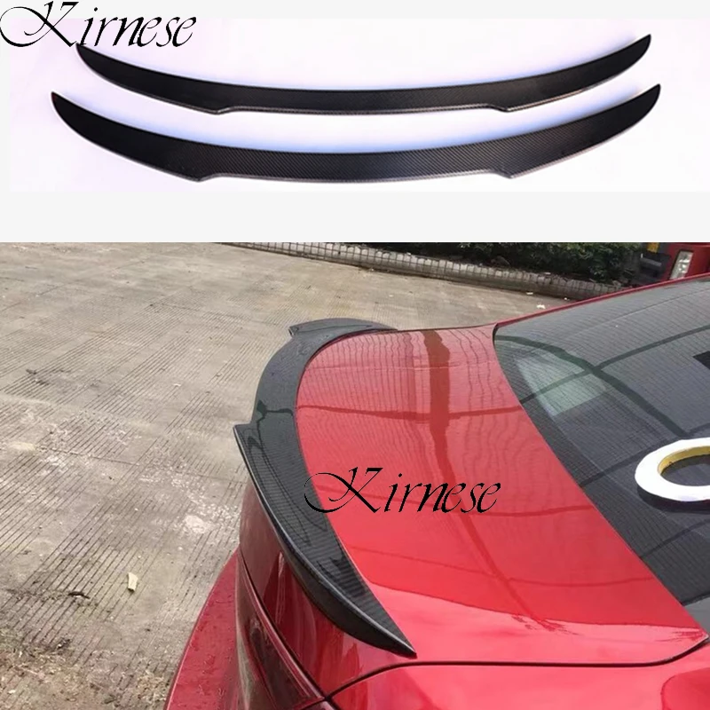 Carbon fiber rear tail box wing spoiler auto parts for Mazda 3 Axela sedan 4 doors 2014 2015 2016 2017 2018