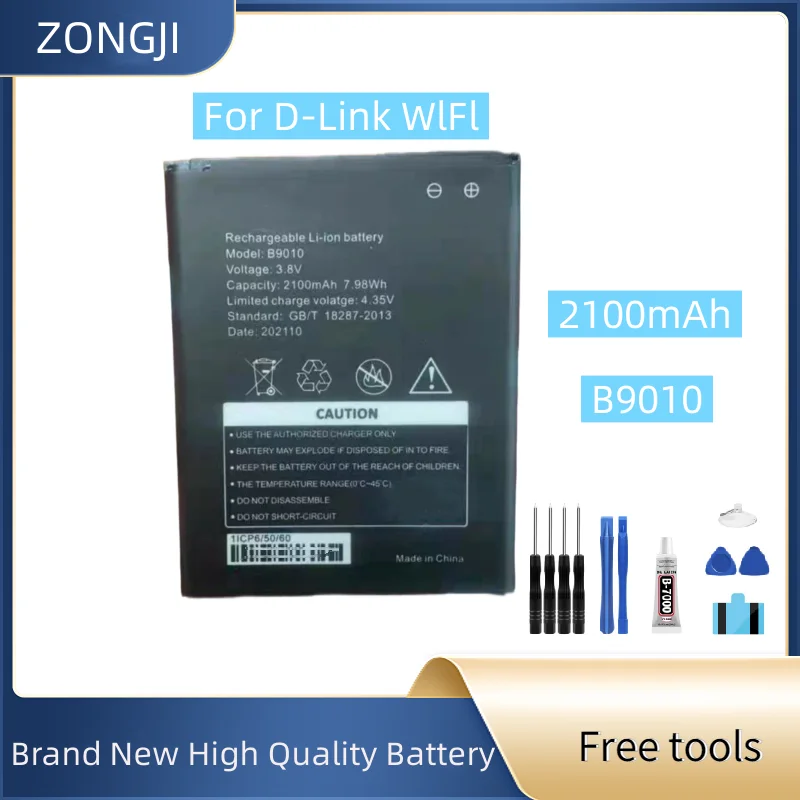 New Battery B9010 2100mAh For MTC 8723FT MTS 8723 FT D523/D921/9300 HD495060ARV 4G LTE WiFi Router Batteries + Free Tools