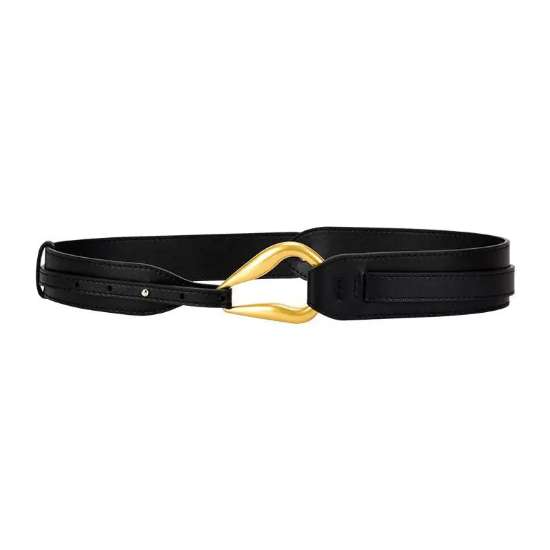

Women's fashionable wide belt versatile suit dress windbreaker decoration outer waist belt