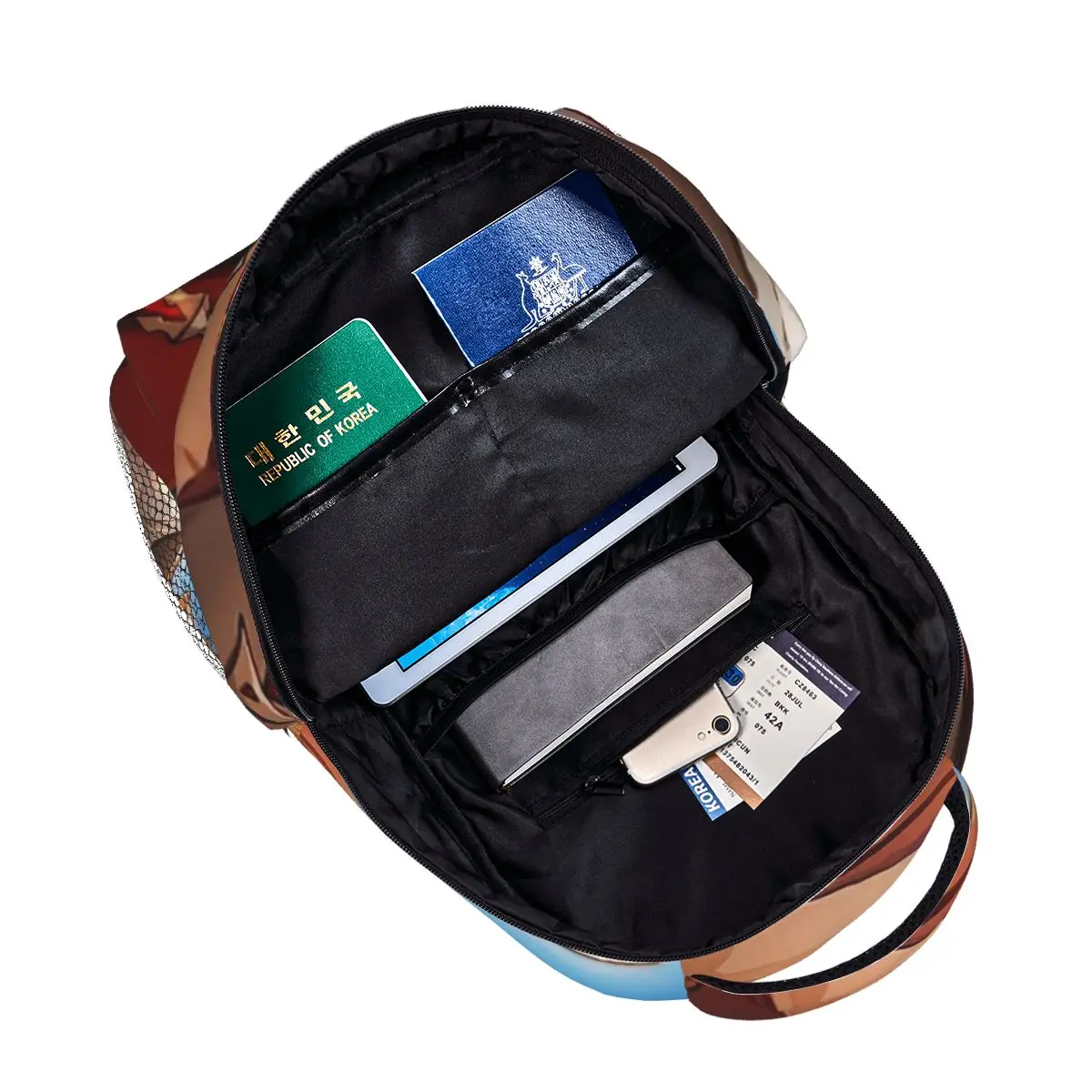 어린이용 원신 임팩트 백팩, 대용량 책가방, 학생 학교 가방, 만화 어린이 배낭, 숄더백