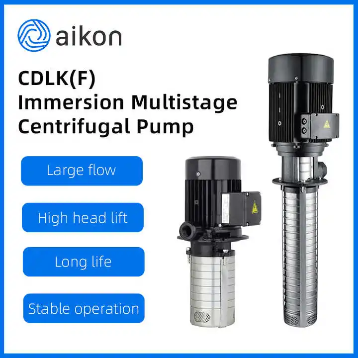 Aikon pompa sentrifugal seri Cdlk, pompa Booster sentrifugal celup multitahap vertikal