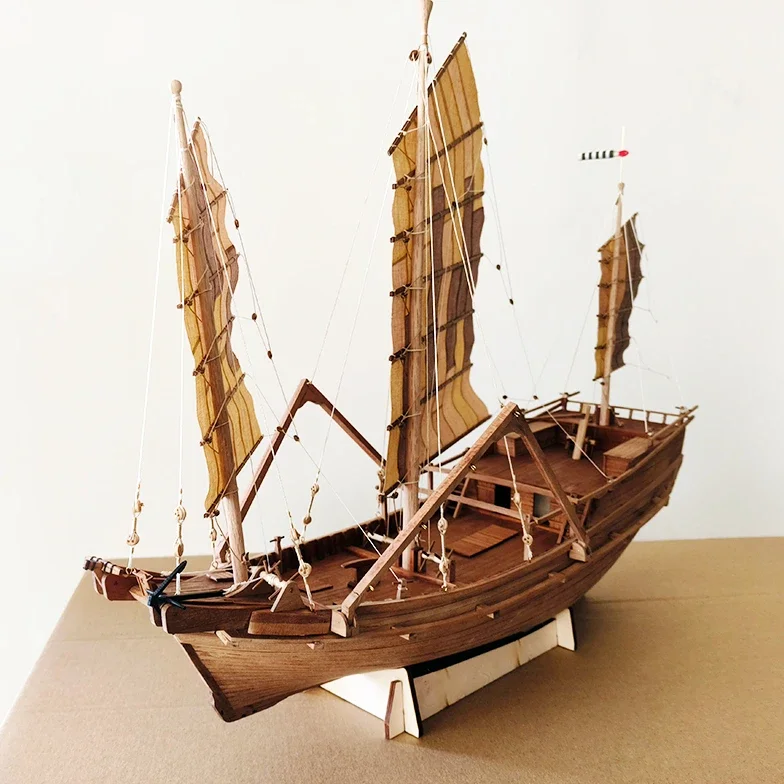 

1/65 Wooden Ancient Chinese Sailing Ship Model Guangzhou Shanxi Ship Model Kit DIY Hand-assembled Model Toy Gift