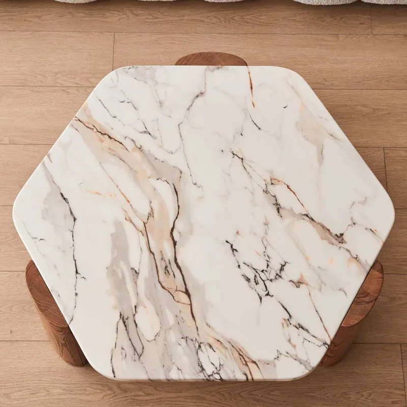Mesa de centro nórdica para sala de estar, mesa de centro estética Neutral minimalista moderna, mesa Glam de moda, muebles de lujo de diseño Basse