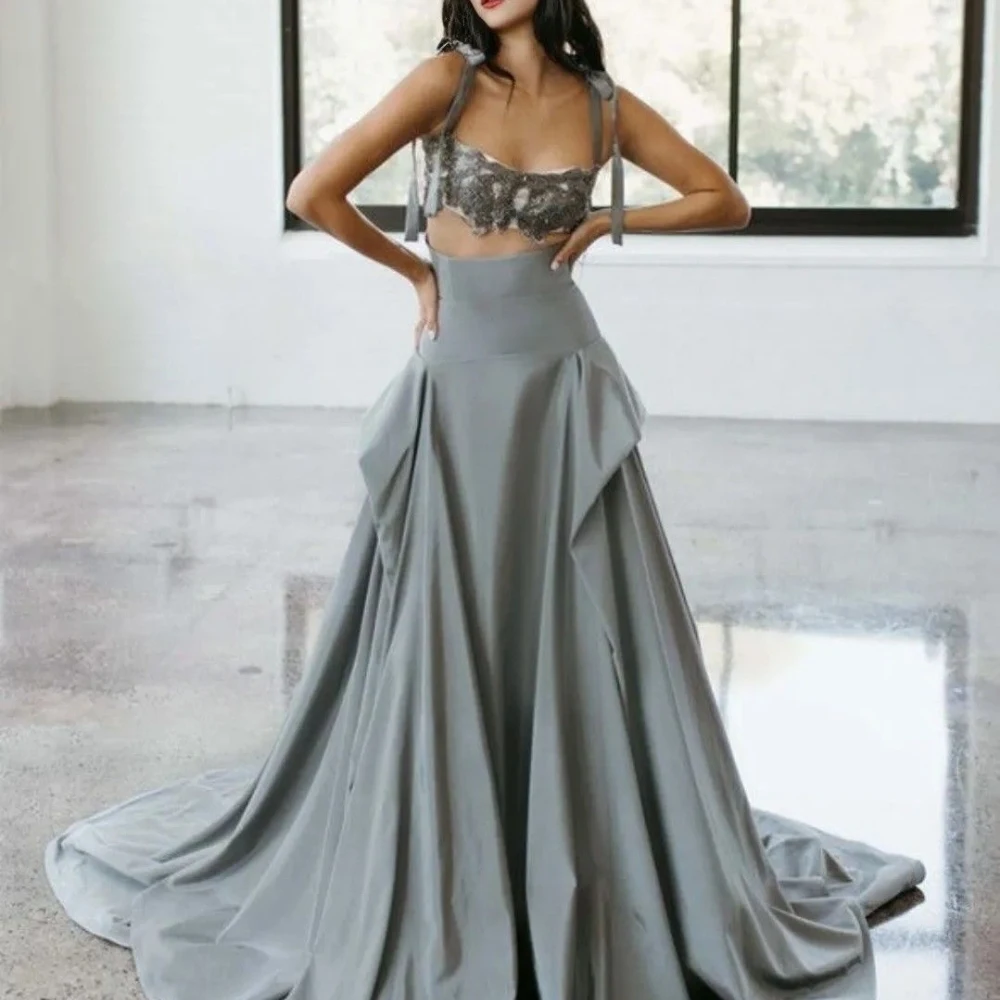 Women High Waist Satin A-Line Maxi Skirt Floor Length Big Swing Pleated Ballgown Skirt Pocket Elegant Party Ruched Alternative