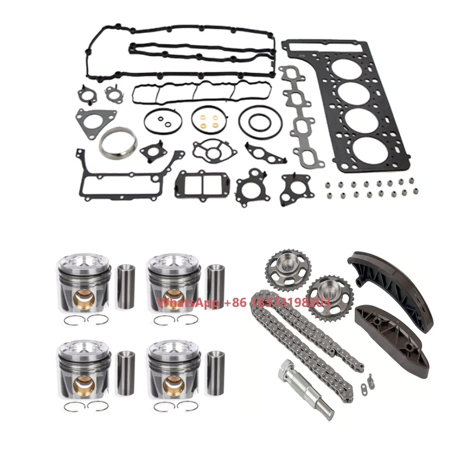 

Engine Parts full gasket set piston timing chain kit For 2.1 2.2 CDI OM651 A6510300417 A6510300917 A6510301017