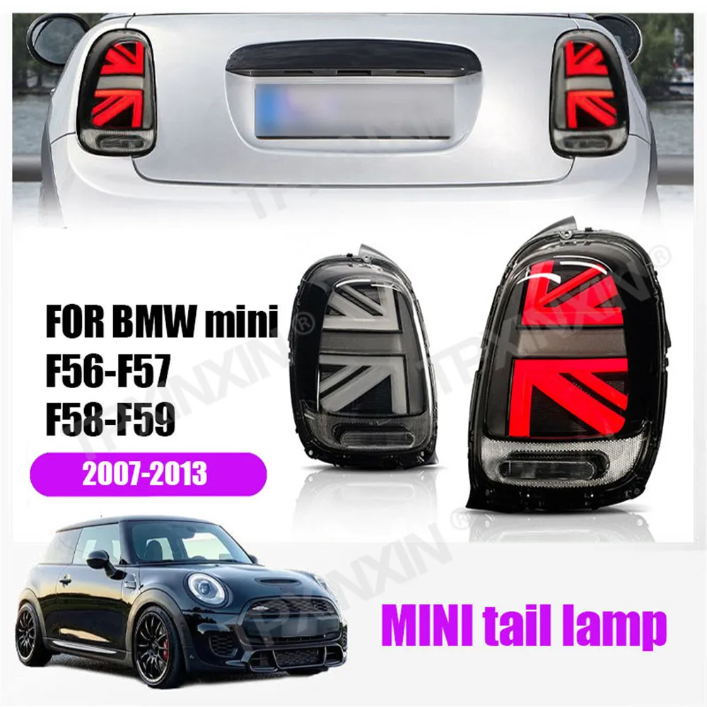 High Quality Car Tail Lamp Brake Lamp For BMW Mini F56-57-58-59 2014-2017 Car Rear Lamp LED Through Taillight Car Modification