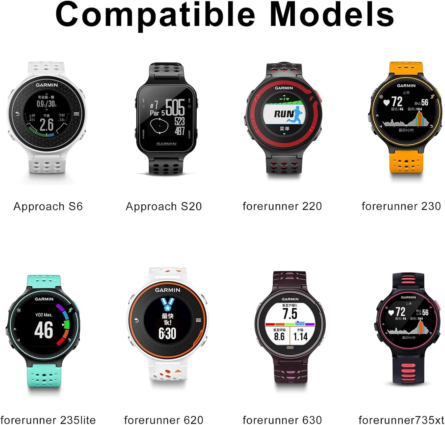 جديد الرياضة النايلون حزام (استيك) ساعة حلقة متوافق مع Garmin Forerunner 735XT لينة المنسوجة حزام ل 220 230 235 620 630 نهج S6 S20 #3